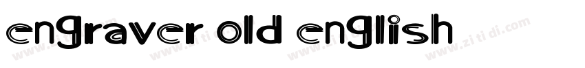 engraver old english字体转换